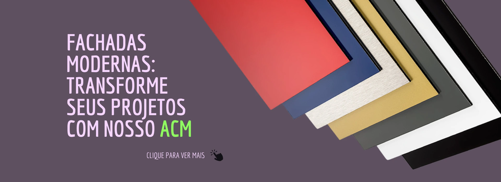Fachadas em ACM